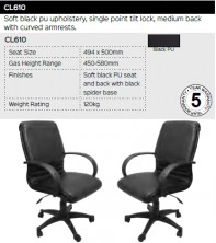 CL610 Chair Range And Specifications